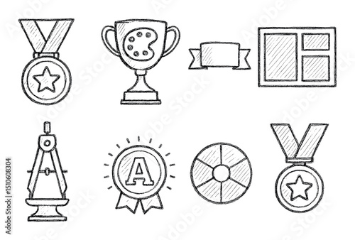 Hand-Drawn Award Icons