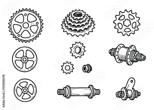Cycling Gear Icons
