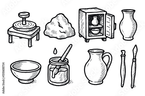 Pottery Tools Sketch