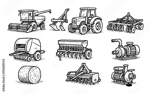 Farm Equipment Icons