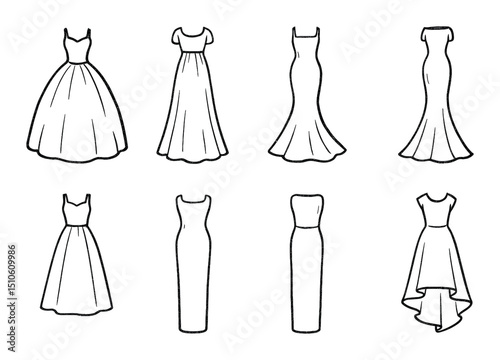 Fashion Gown Icons
