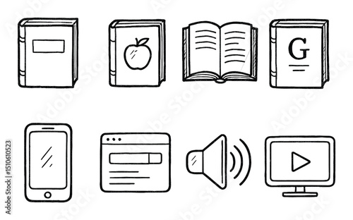 Educational Tools Icons