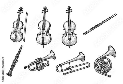 Orchestra Instrument Icons