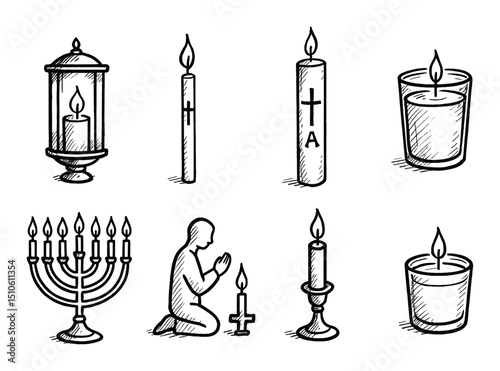 Candle Icon Set