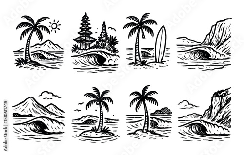 Surf Icon Sketches