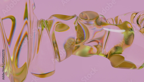 Fototapeta Naklejka Na Ścianę i Meble -  3d glass abstract design