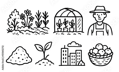 Garden Icons Sketch