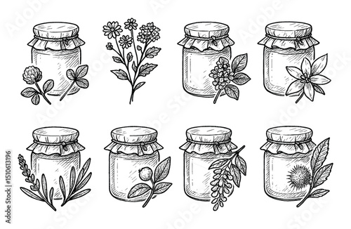 Hand-Drawn Honey Icons