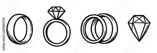 Hand-Drawn Jewelry Icons