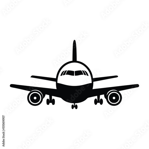 Airplane icon, Black airplane icon collection, Set of black plane silhouette icon, Vector Illustration, Vector Graphic, airplane icon, air plane sign vector