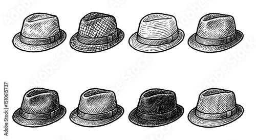 Trilby Hat Icons