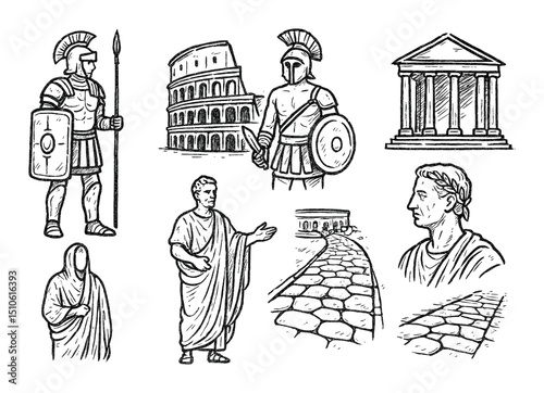 Roman Icons Sketch
