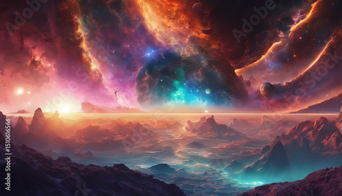 planet in space