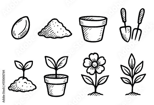 Nature Icon Sketches