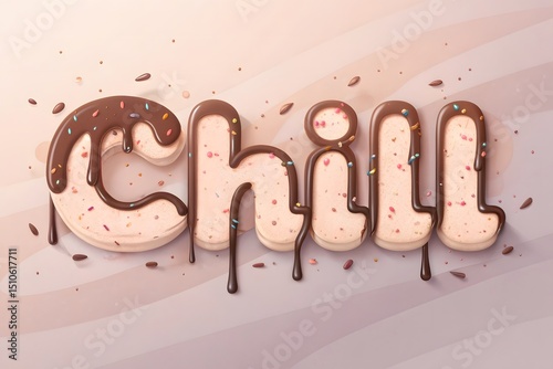 Cool 3D ‘Chill’ Text Effect Typography