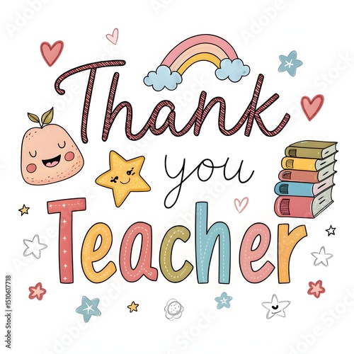 Grateful Heart, Great Teacher | Appreciation Typography Design