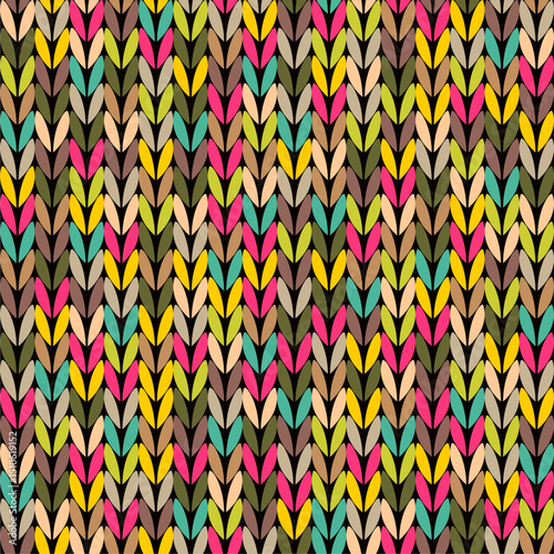 Knitted background pattern wallpaper knitting decorative print handmade textile knitting handiwork