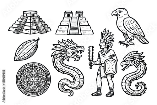 Mesoamerican Icon Sketches