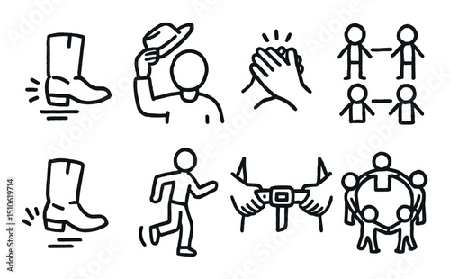 Dance Icons Sketch