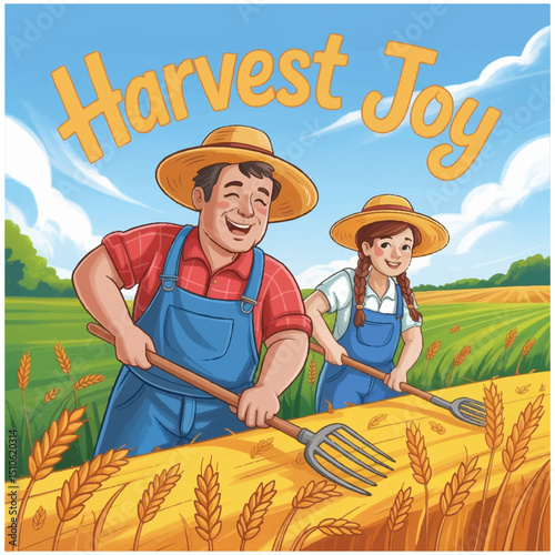 farmers are cultivating crops in the field 8.eps