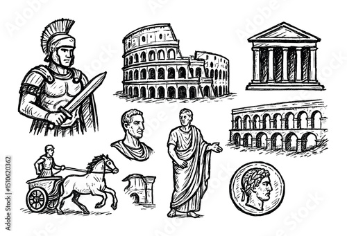 Roman Icon Sketches
