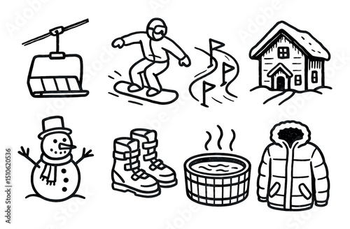 Ski Resort Icons