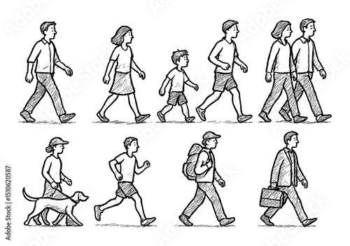 Walking Icons Sketch