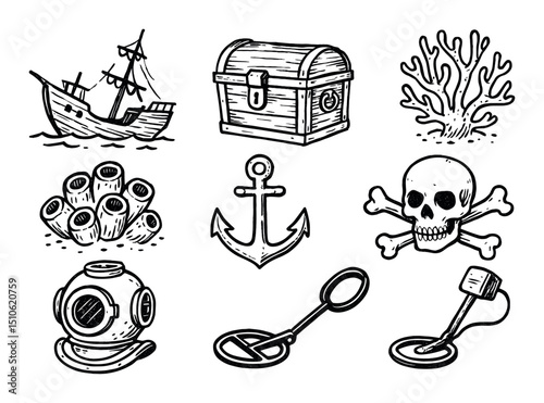 Nautical Icon Sketches