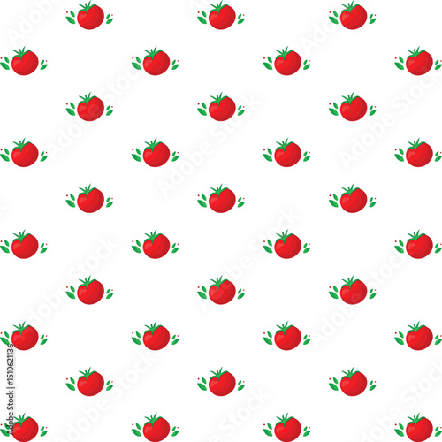 La Tomatina background [Tomatos seamless pattern]