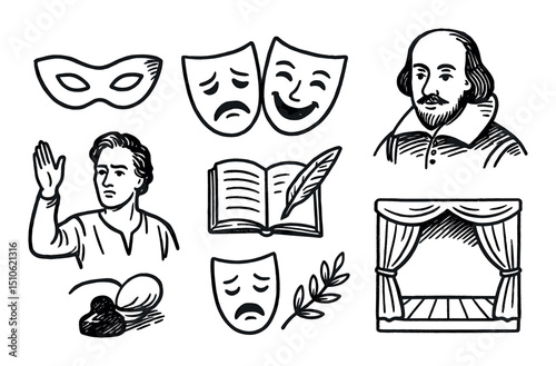 Theatrical Icon Sketches