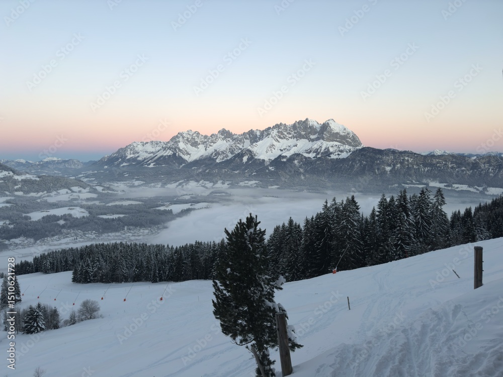 Obraz premium winter mountain landscape