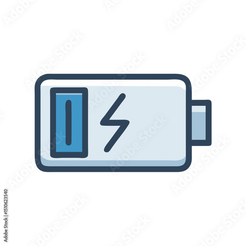 battery charge power level icon design