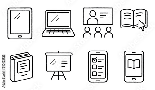 Educational Icon Sketches