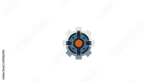 gear wheels isolated on white background