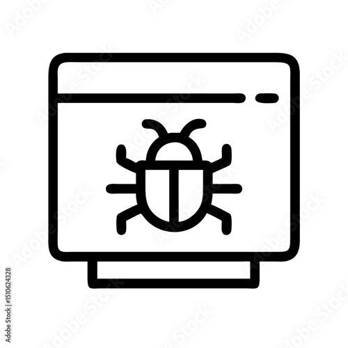 bug error debugging icon design 