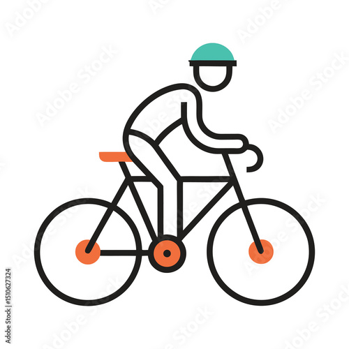 a man riding a bicycle