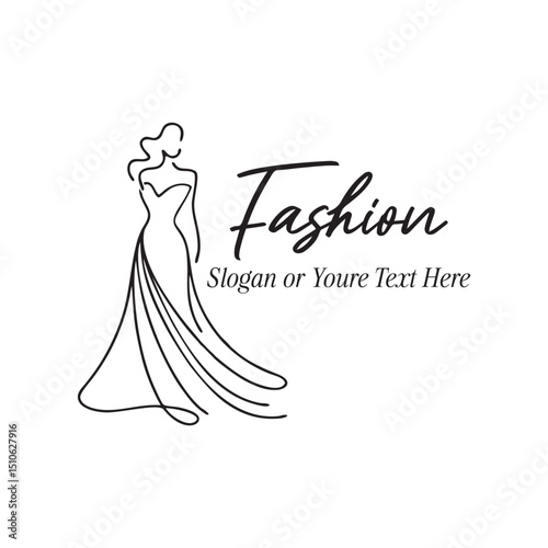 Elegant Fashion Brand Logo Design Vector
