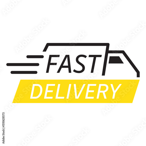 set of black first shipping delivery truck icon vector silhouettes