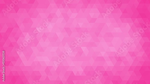 Pink simple abstract triangle background, geometric animation