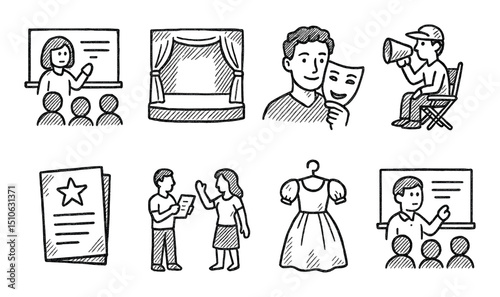 Theatrical Sketch Icons
