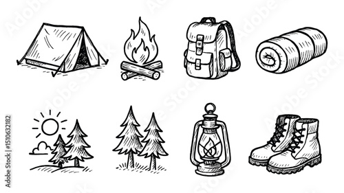 Camping Icon Set