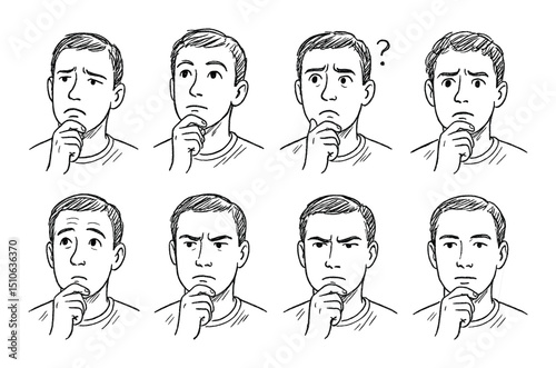 Thoughtful Expression Icons