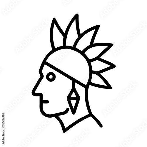 Native American Indian,  icon