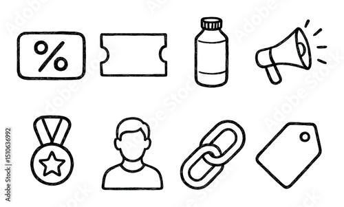 Hand-Drawn Icon Set
