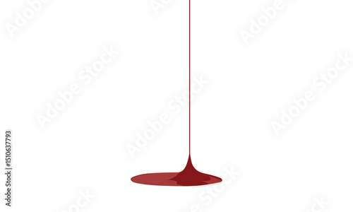 Spilling Blood, Liquid Blood Pouring and Splashing, Dripping Blood, Spilling Nail Polish, Paint Drip, Ketchup Pouring Isolated on a white background