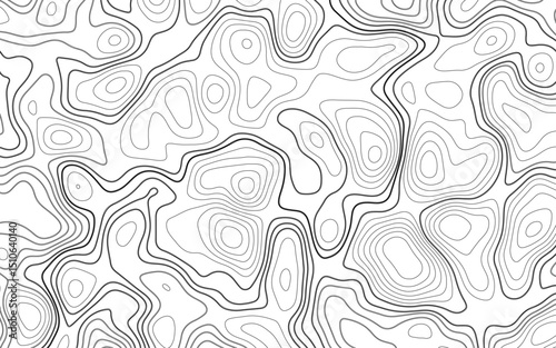 Contour vector illustration. Abstract topographic map background. Geography scheme. Modern design with White background with topographic wavy pattern design. 