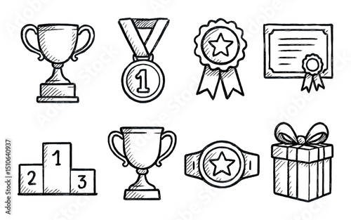 Award Icons Sketch