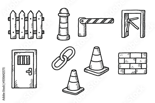 Hand-Drawn Security Icons