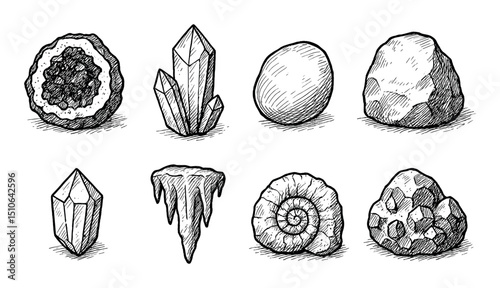 Hand-Drawn Geological Icons
