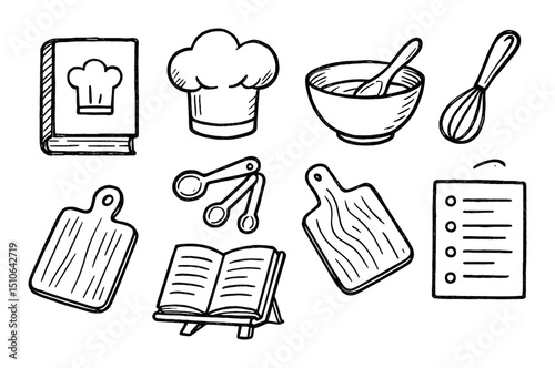 Hand-Drawn Cooking Icons